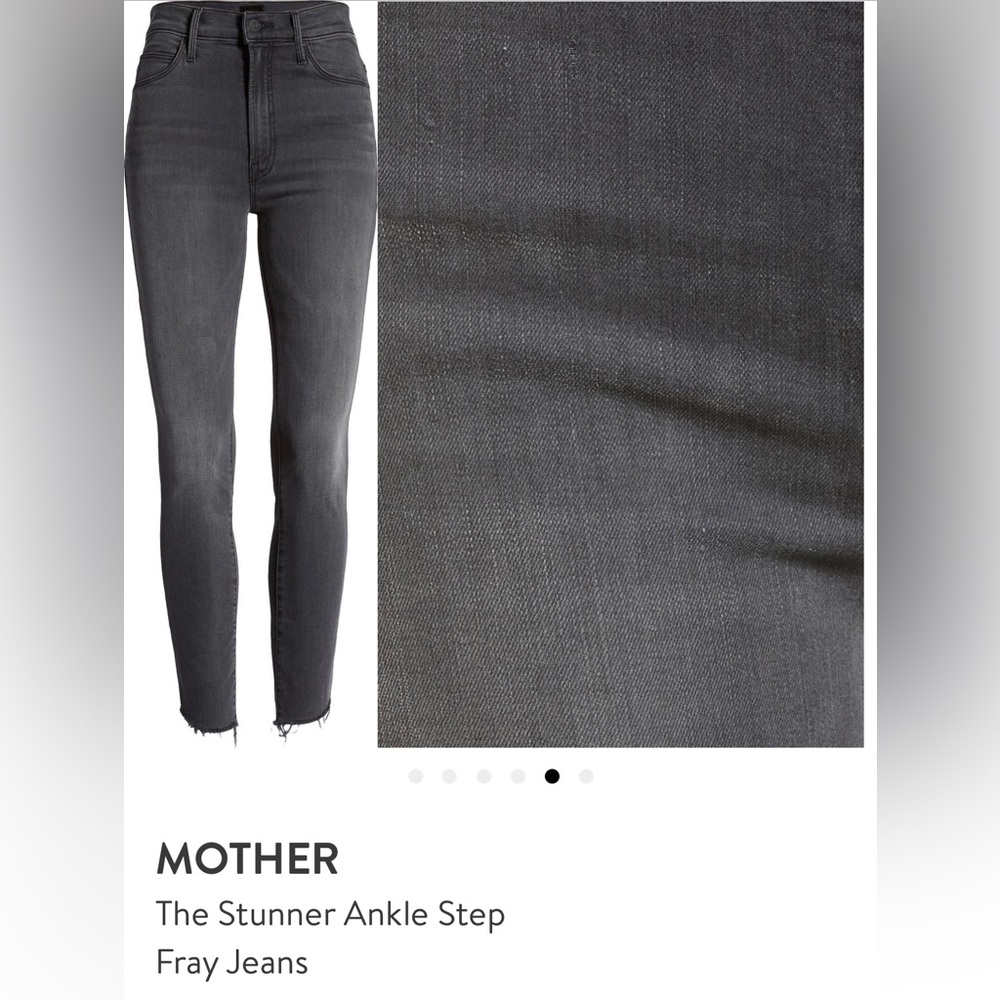 Mother jeans- the stunner zip ankle step fray